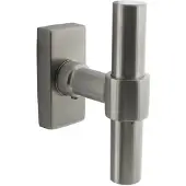 Intersteel Raamkruk T-vorm Recht rvs geborsteld