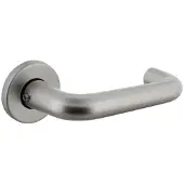 Intersteel Deurkruk Rond met rond rozet Ø50x7 mm aluminium