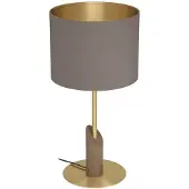 Stars of Light Tafellamp Santandria goud met bruine kap