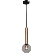 Masterlight Hanglamp Ø 15cm Bella 2 Messing goud met smoke glas