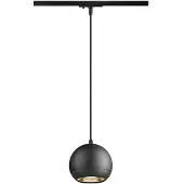 SLV Hanglamp voor rail Light Eye 150 zwart 1-fase Ø 15cm