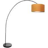 Steinhauer Booglamp Solva Zwart Met Gouden Kap