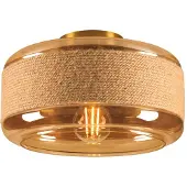 SLV Plafondlamp , Pantilo Rope 27, dimbare, Roestbruin, Woonkamer, Glas, Modern