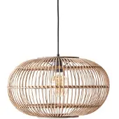 Brilliant 99883/06 Woodball Pendel Zwart/Rotan - 1 x E27