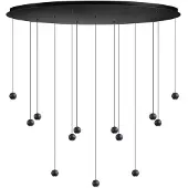 Eth Design Hanglamp Grace 13 Lichts Zwart