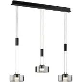 FISCHER&HONSEL GMBH 3-lichts hanglamp Lavin zwart
