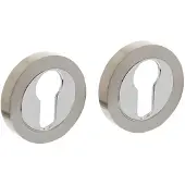 Intersteel | Rozet met profielcilindergat | Rond | Chroom