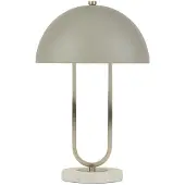 Searchlight Tafellamp Tablu marmer met witte kap