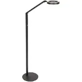 Steinhauer - vloerlamp - Ringlux - zwart - metaal - Ø 25cm - LED - 4138ZW