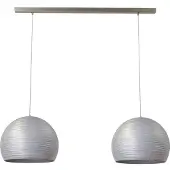 Masterlight Eetkamer hanglamp Concepto 2x40 zilvergrijs