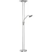 FISCHER&HONSEL GMBH Nikkel vloerlamp Tallri dimbaar