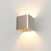 Artdelight Vierkante wandlamp Fulda champagne