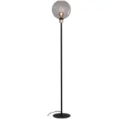 Masterlight Glazen vloerlamp Lazise zwart met goud