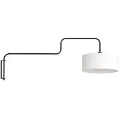 Steinhauer Wandlamp Bloeba Zwart Met Kap Wit