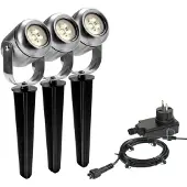 Garden Lights Prikspot 12V | Jard | 3000K | Zilvergrijs | 1.8W | 3 stuks