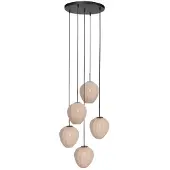 Mexlite HaloSwap LED Hanglamp | 5x E27 40W | Dimbaar | Creme/Zwart
