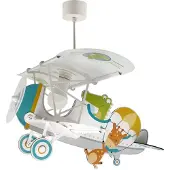 DALBER Kinder hanglamp Plane met krokodil