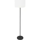 Mexlite Zwarte Vloerlamp Noor Met Kap Wit