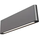 Masterlight Wandlamp Atina Zwart Nikkel 34x10cm