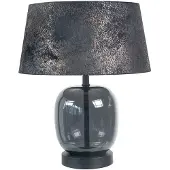 Highlight Tafellamp Bellini Zwart Met Smoke Glas Ø 30cm