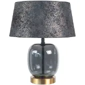 Highlight Tafellamp Bellini Messing Met Smoke Glas Ø 30cm