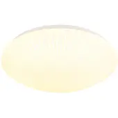 Searchlight LED-plafondlamp Malta, wit / opaal, Woon-/ Eetkamer, Kunststof, LED plafondlamp