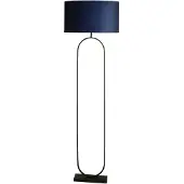 Searchlight Vloerlamp Modish zwart met blauwe kap