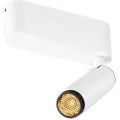 SLV Opbouwspot Grip! S wit met zwart 2700K