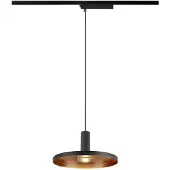 SLV Hanglamp voor rail Lalu 1-fase zwart Ø 22cm Plate