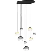 Stars of Light Hanglamp Pantoja zwart ovaal