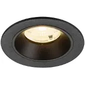 SLV Inbouwspot Numinos S zwart 3000K - 55gr
