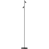 Expo Slanke LED Vloerlamp Minora 2-lichts zwart - Dimbaar