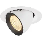 SLV Inbouwspot Numinos Gimble M Wit Zwart 2700k 55gr