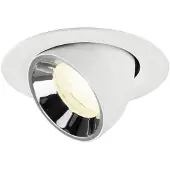 SLV Inbouwspot Numinos Gimble XS wit/chroom 4000K - 40gr