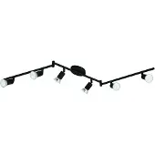 Eglo Plafondlamp Buzz-Led 6-lichts zwart