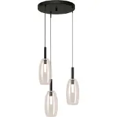 Masterlight 3L vide hanglamp Lido Olive met Ø 11,5cm helder glas