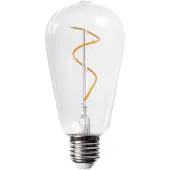 HUMBLE Kunststof lamp E27 - ST64 - Clear - PET - 5V Voor One