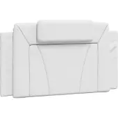 vidaXL Hoofdbordkussen "Viana" 100 cm kunstleer wit