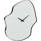 J-Line klok Onregelmatig - glas - zwart
