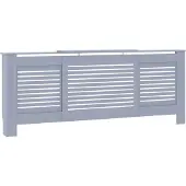 vidaXL Radiatorombouw 205 cm MDF grijs