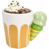 MamboCat Koffiebeker EIS Oranje met 3D-optiek van dolomiet – 24307562