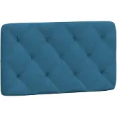 vidaXL Hoofdbordkussen 90 cm fluweel blauw