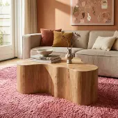 Giga Meubel Salontafel Moos Organisch Naturel 100cm