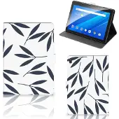 B2Ctelecom Lenovo Tab E10 Tablet Cover Leaves Blue