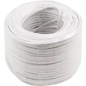S-Impuls Telefoonkabel 4-aderig op rol | CCA (AWG30) | plat | wit | 100 meter