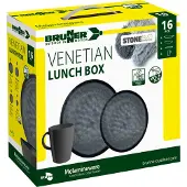 Brunner - Lunch Box - Bestekset 16 Pieces, grijs