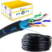 Extralink CAT5E FTP (F/UTP) V2 OUTDOOR TWISTED PAIR 305M - Kabel - Netzwerk netwerkkabel Zwart F/UTP (FTP)