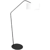 Steinhauer Vloerlamp Zig Zag Zwart Met Witte Kap Ø 50cm