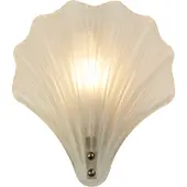 Searchlight Wandlamp Shell met wit glas