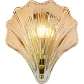 Searchlight Wandlamp Shell met amber glas